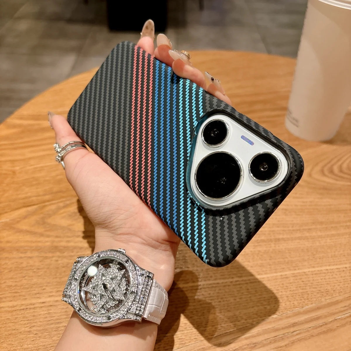 MagSafe Kevlar Carbon Fibre Case for Huawei Pura 90 80 70 Pro Max