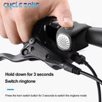 Electric Bicycle Horn 3 Sound Modes Loud MTB Bike Handlebar Alarm