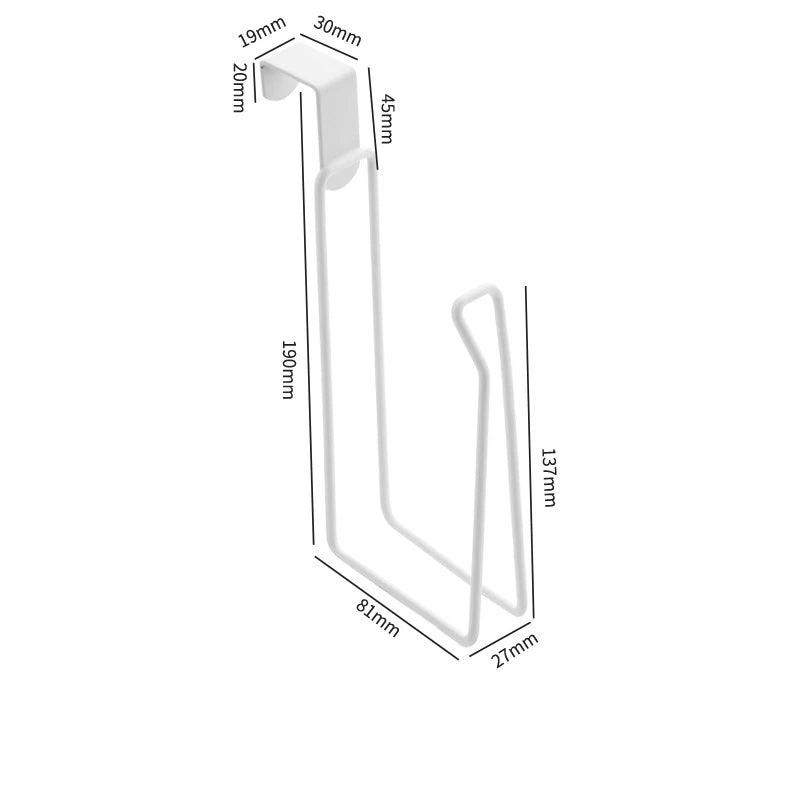 Toilet Paper Holder No Drill Bathroom Storage