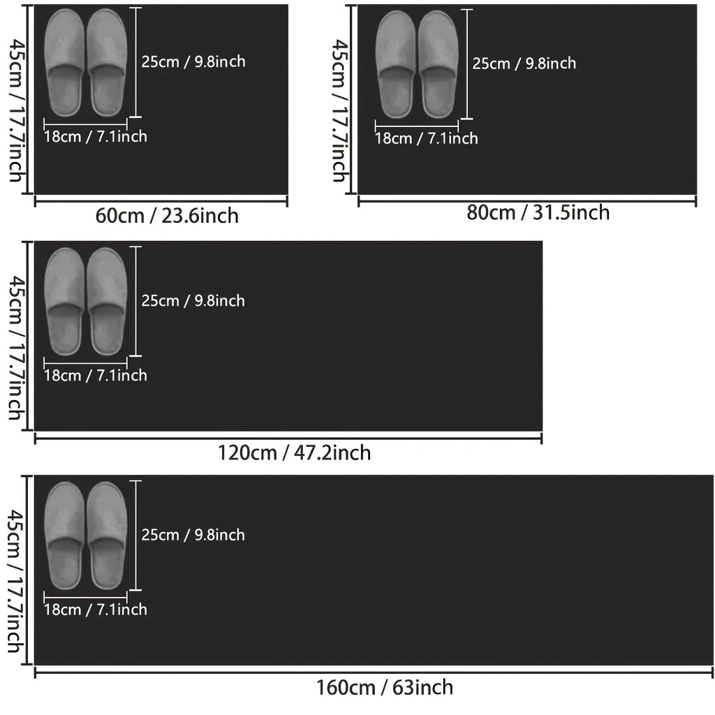 Long Kitchen Floor Mat UK Absorbent Non-Slip Diatom Mud Rug