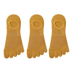 Men’s Toe Socks Breathable Anti Sweat Casual Finger Socks 3 Pairs