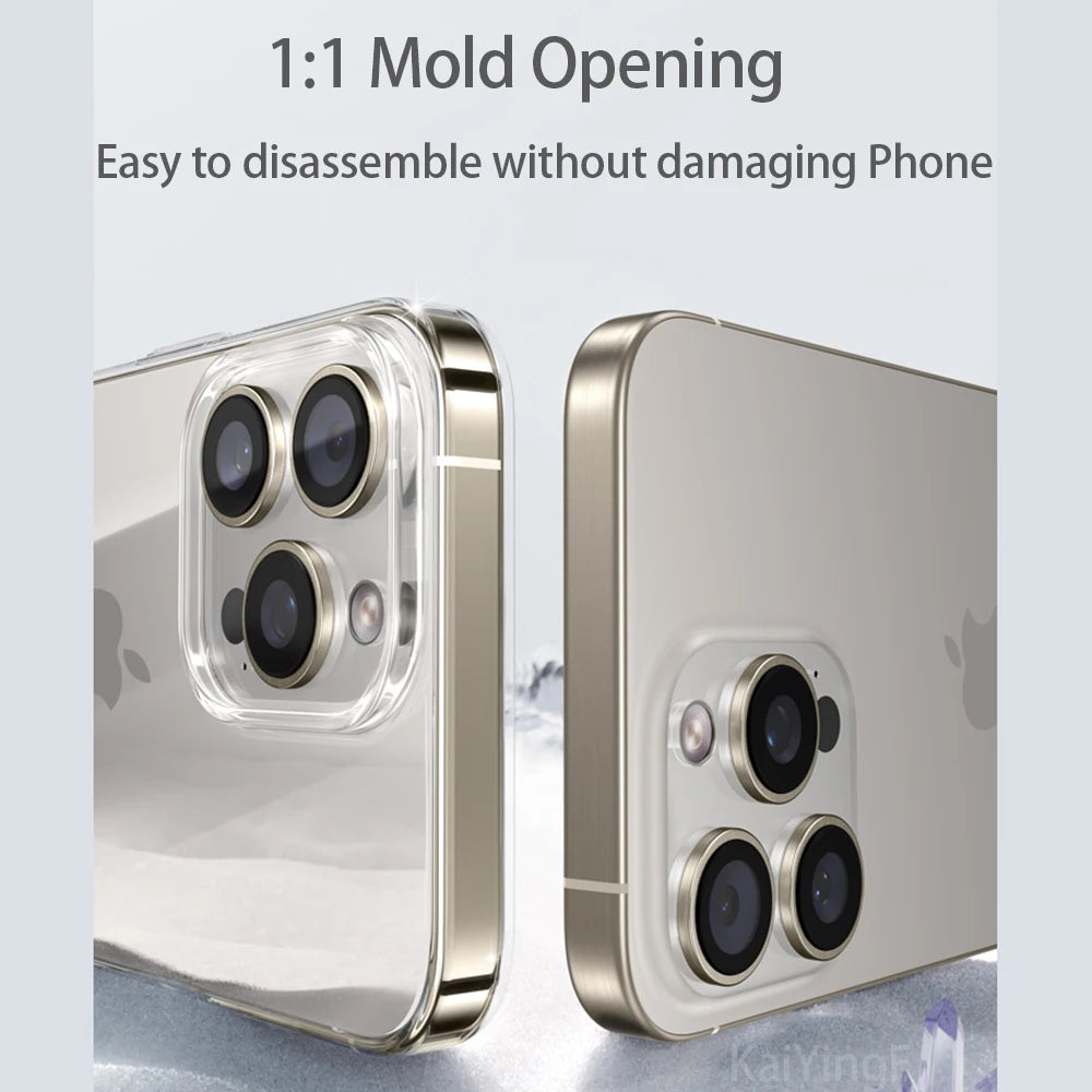 Luxury Transparent TPU iPhone Case | iPhone 11-16 Pro Max
