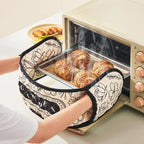 Cotton Linen Oven Mitt – Heat Resistant BBQ & Baking Glove