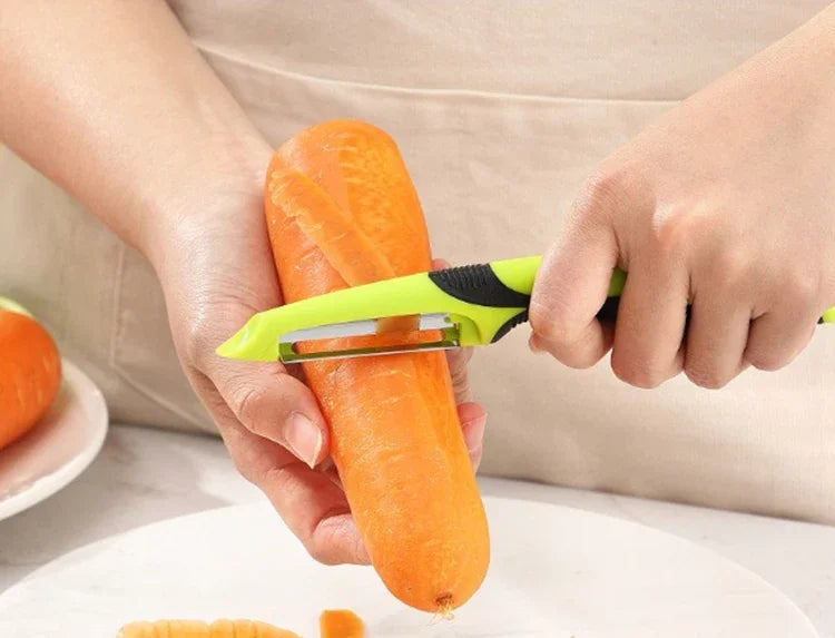 Stainless Steel Vegetable Peeler Anti Slip Handle Fruit & Potato Scraper