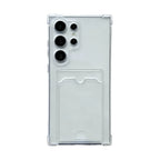 Transparent Card Holder Case for Samsung Galaxy S21 S22 S23 S24 S25