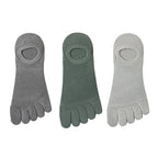 Men’s Toe Socks Breathable Anti Sweat Casual Finger Socks 3 Pairs