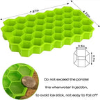 Honeycomb Ice Cube Tray 37 Grid Silicone DIY Ice Mold for Drinks