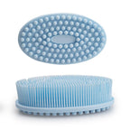 Baby Double-Sided Bath Brush Soft Silicone Hair & Body Brush