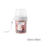 Oatmeal Yogurt Lunch Box Set Sealed Breakfast Bento Container with Fork