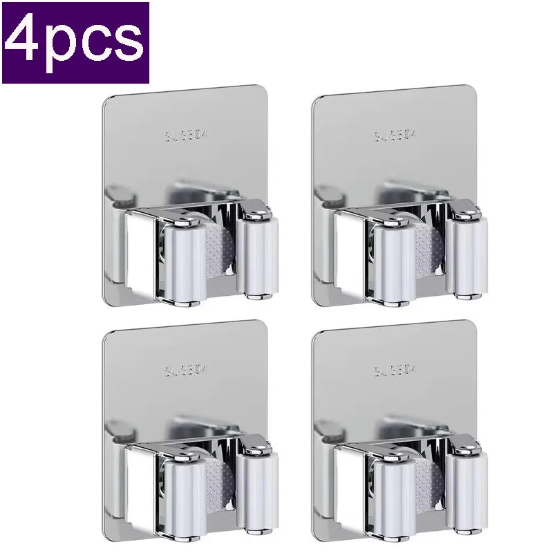 Mop Clip Holder Stainless Steel Organizer