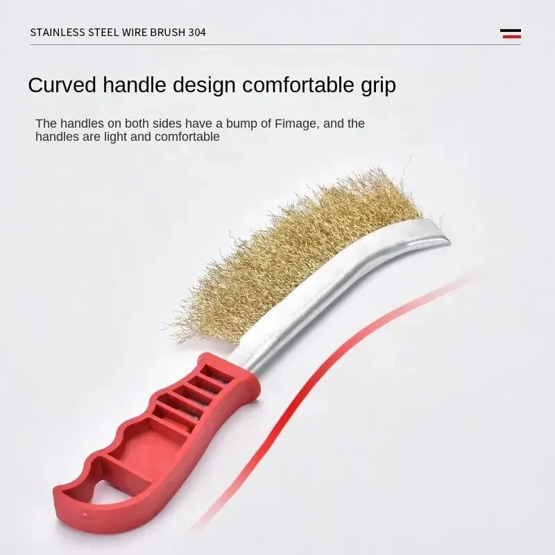 Wire Grill Cleaning Brush Long Handle Rust Brush