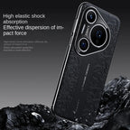 Embossed Leather Case for Huawei Pura 80 70 Ultra Pro & P60 Cover