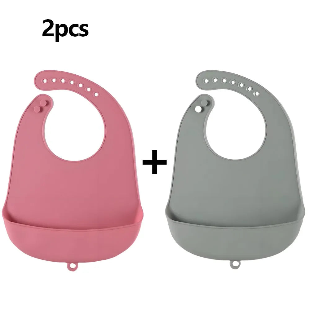 Food Grade Silicone Baby Bibs Waterproof Feeding Bib