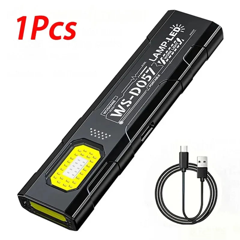 Mini COB LED Keychain Flashlight USB-C Rechargeable