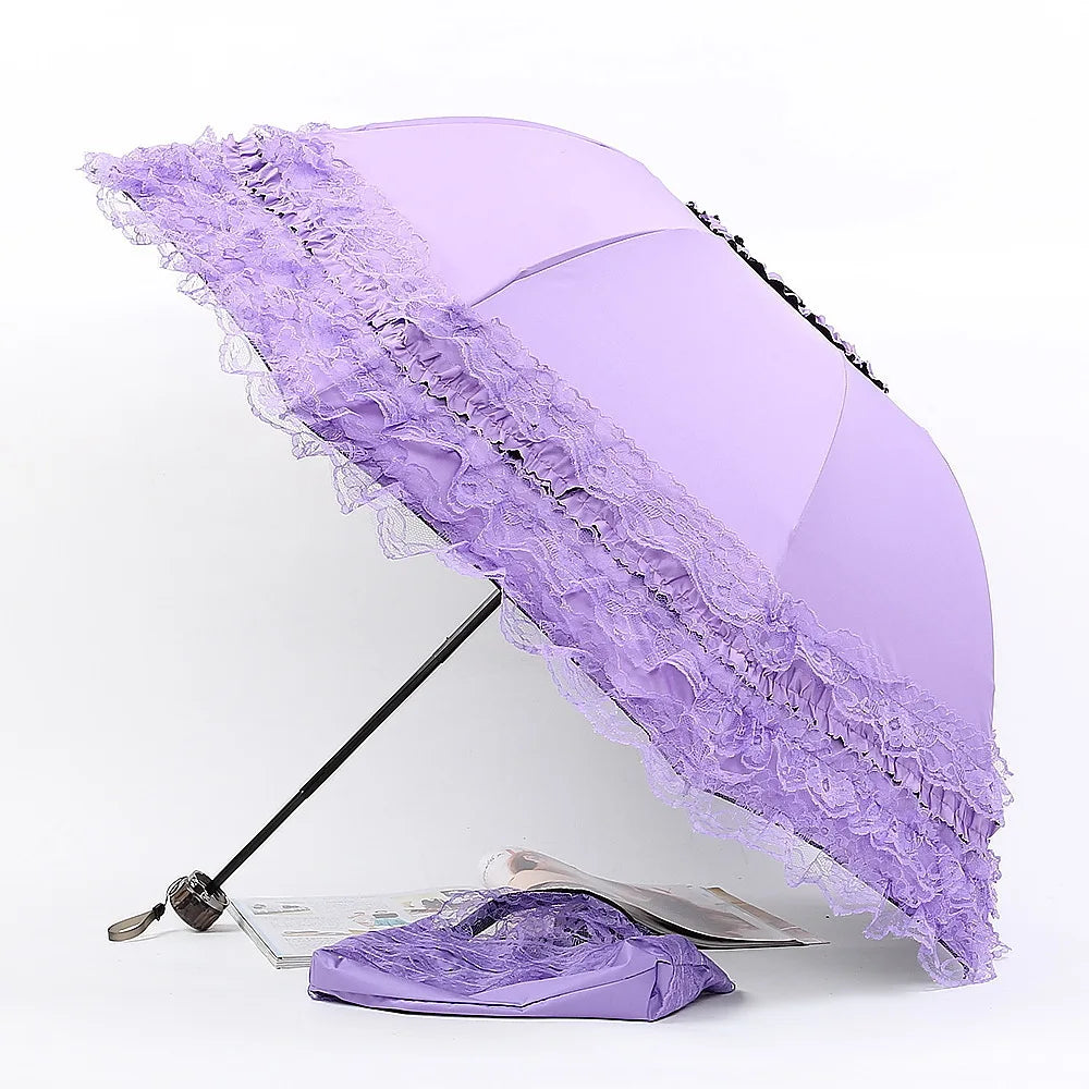 Buy Vintage Lace Gothic Parasol UV Protection
