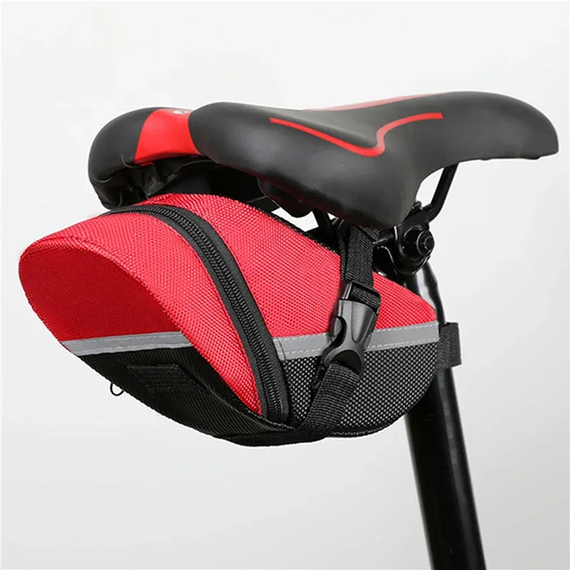 Nylon Waterproof Bicycle Saddle Bag MTB Rear Storage Tool Pouch