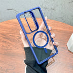MagSafe Fold Lens Stand Case for Samsung Galaxy S22 S23 S24 S25 S26