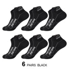 Breathable Basketball Socks Men 6 Pairs Sweat Absorbent Mesh Running