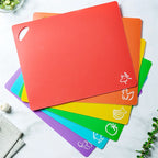 6PCS Flexible Cutting Mats Non-Slip Chopping Boards