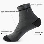 5 Pairs Men Cotton Sports Crew Socks Breathable Soft Summer