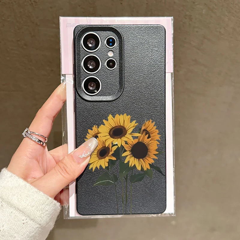 Sunflower Art Case for Samsung S20 FE S21 S22 S23 S24 S25 Ultra Cover
