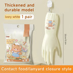 3 Pairs Kitchen Cleaning Gloves Waterproof Non-Slip