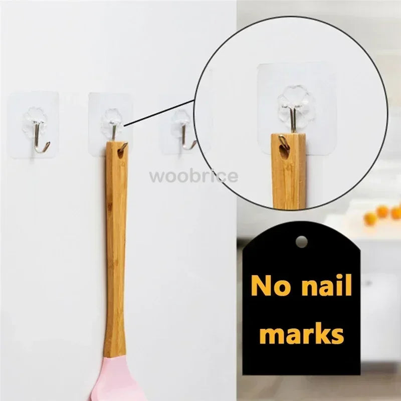 Adhesive Wall Hooks Strong Storage Hooks