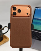 Premium Epsom Leather Case for iPhone 17 16 15 14 13 Pro Max Cover