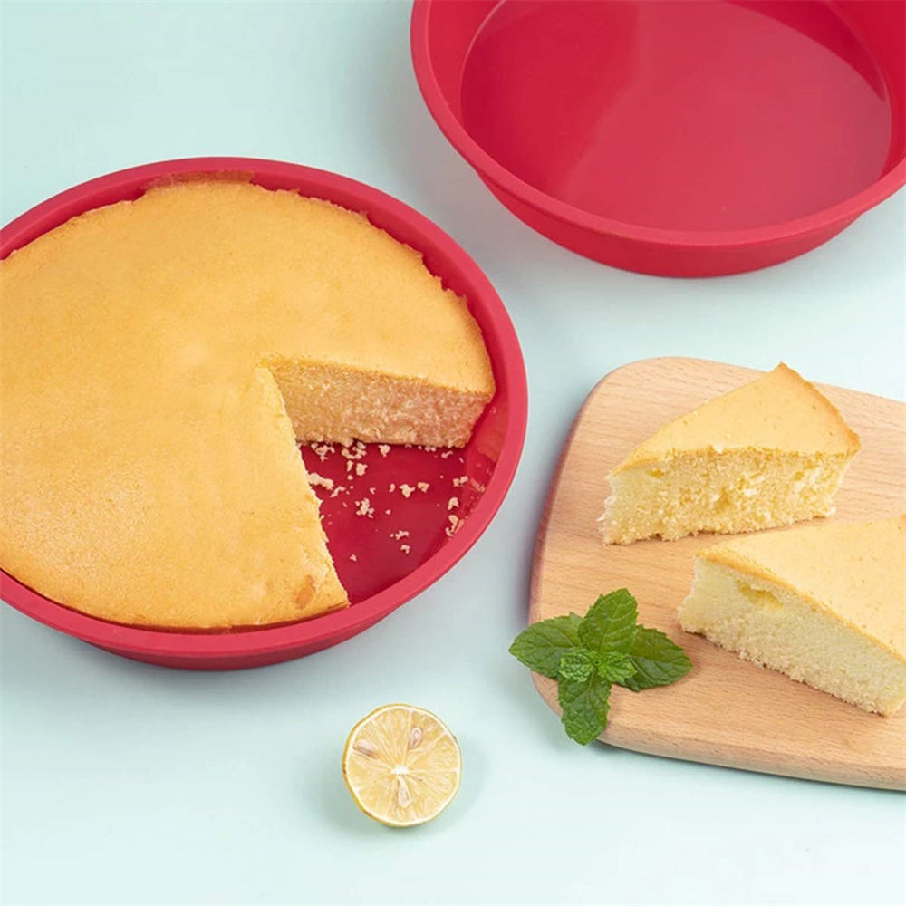 Silicone Round Cake Mold Nonstick Mousse & Dessert Baking Pan (4/6/8 Inch)