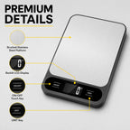 10KG Digital Kitchen Scale Stainless Steel LCD