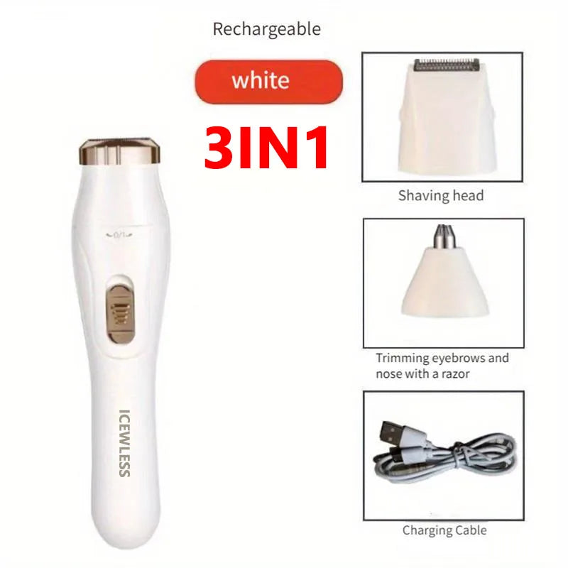 Women's Electric Hair Remover Waterproof Bikini Trimmer Painless