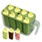 8 Grid Silicone Ice Pop Mold – Reusable DIY Ice Lolly Maker Tray