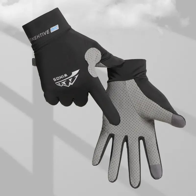 Ice Silk Sun Protection Gloves Anti Slip Fishing Cycling Kayak UV Main image