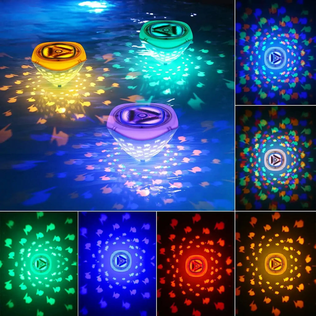 Floating Waterproof Pool Lights Colorful LED Spa Lamp