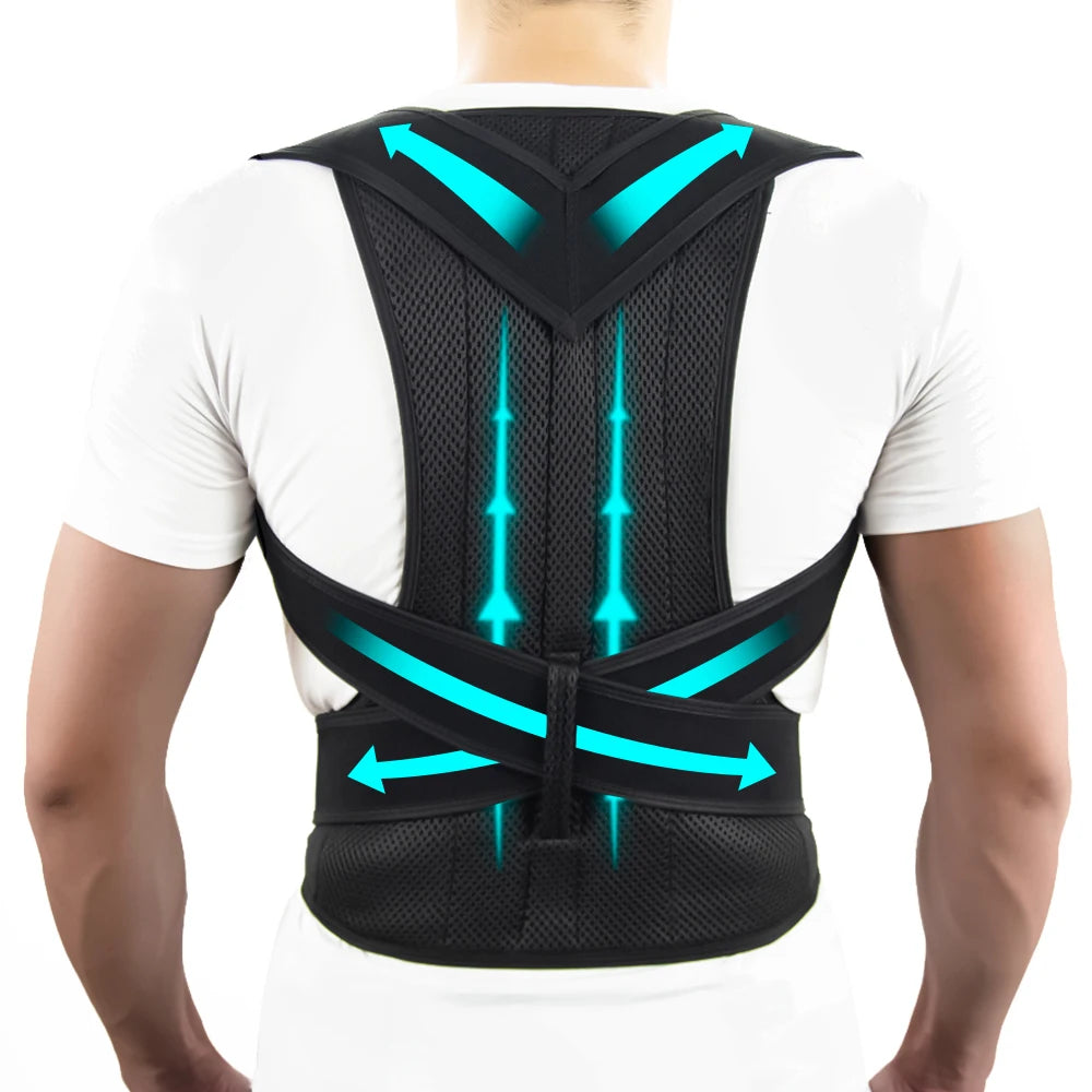 Back Brace Posture Corrector Adjustable Shoulder Support Belt Main image