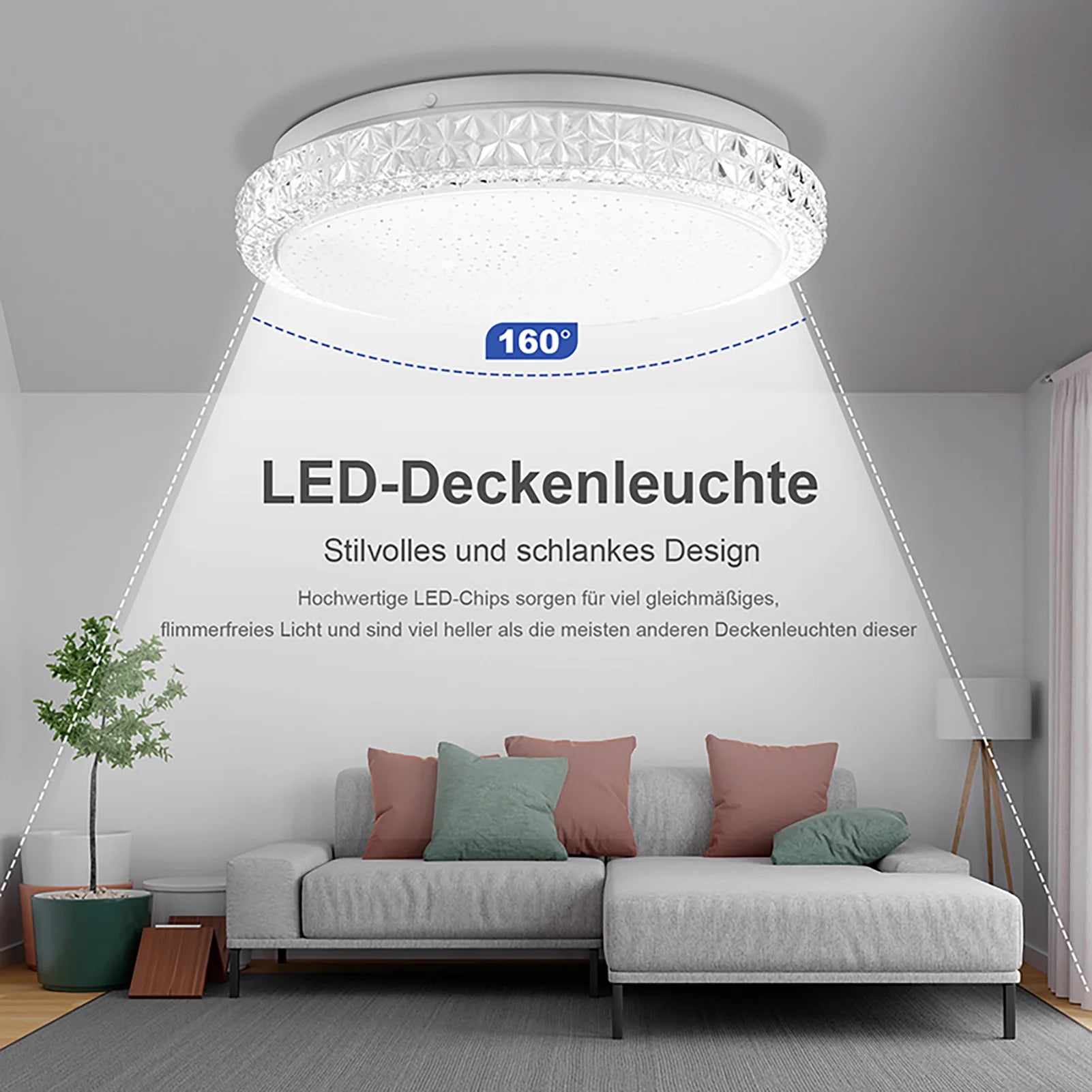 Modern Star-Shaped Acrylic LED Ceiling Light