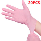 Pink Nitrile Gloves Latex Free Disposable Gloves