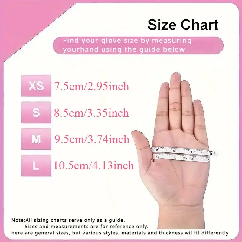 Pink Nitrile Gloves Latex Free Disposable Gloves