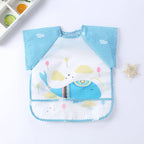 Baby Waterproof Long Sleeve Bib Smock Apron for Toddlers