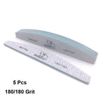 5Pcs Nail File Set Professional Grit Manicure Buffer Kit