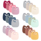 4PCS Muslin Baby Bibs Soft Cotton Burp Cloth Set for Newborns