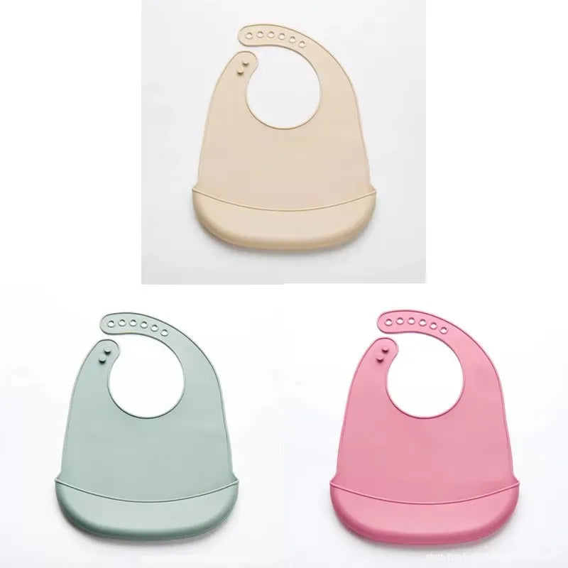 BPA Free Silicone Baby Bib Waterproof Feeding Bib