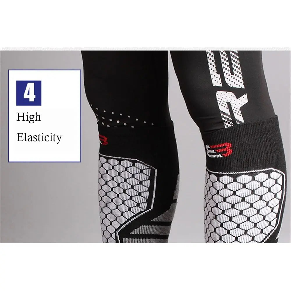 Anatomical support and durable stitching layout of professional unisex winter skiing long socks