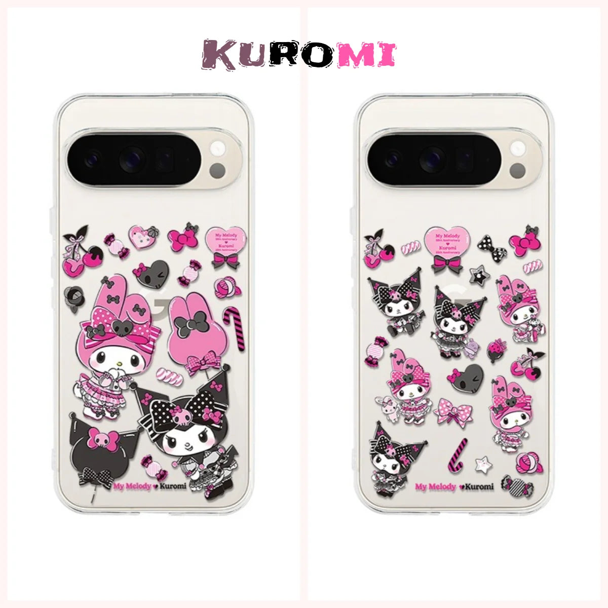Kawaii Kuromi TPU Case for Google Pixel 7 8 9 10 Pro XL Cover