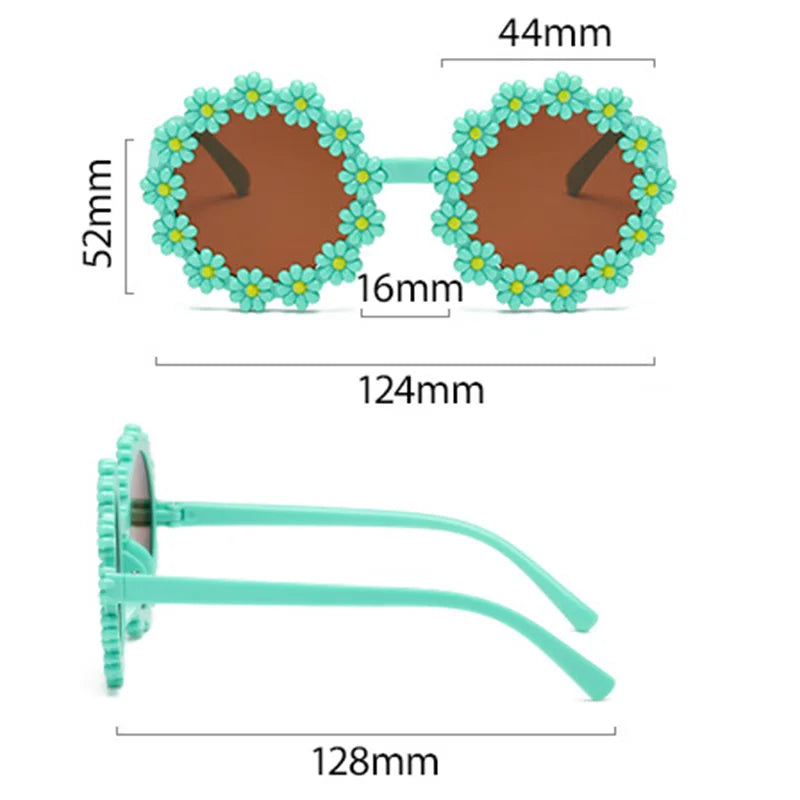 Kids Flower Sunglasses | Cute Daisy Round Shades for Children