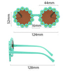 Kids Flower Sunglasses | Cute Daisy Round Shades for Children