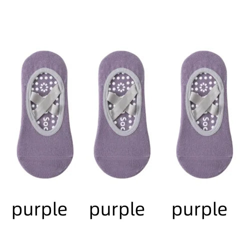 Women Yoga Socks Silicone Anti Slip Grip Pilates Ballet Breathable