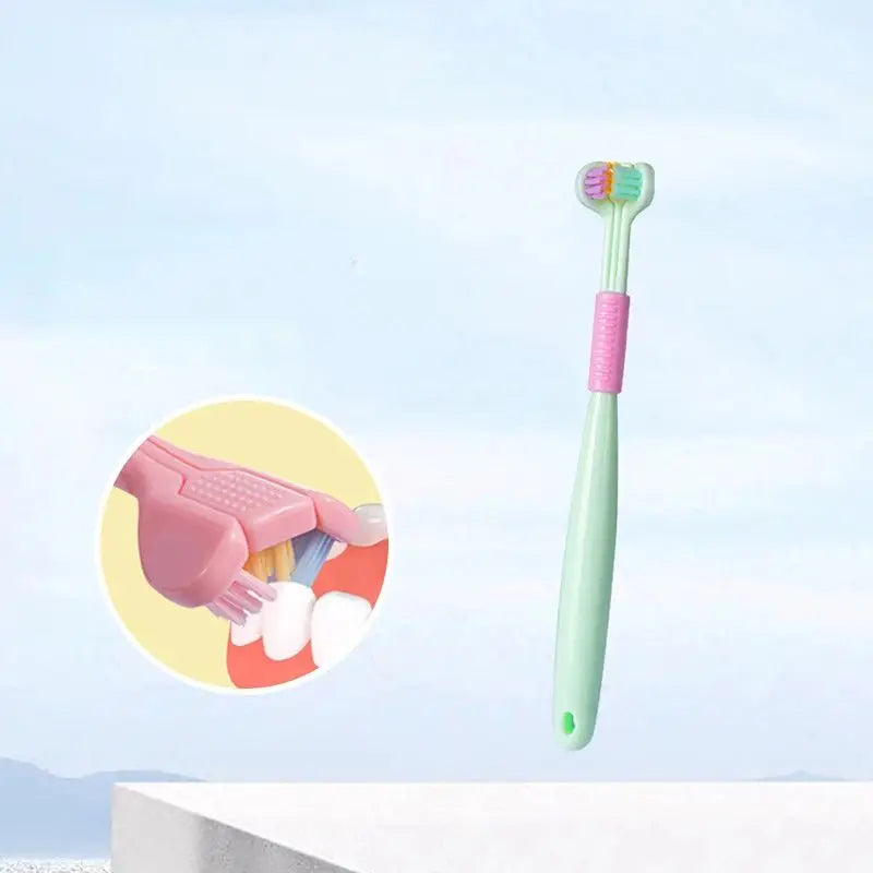 Kids 360° Clean Toothbrush Soft Three Side Baby Tooth Brush