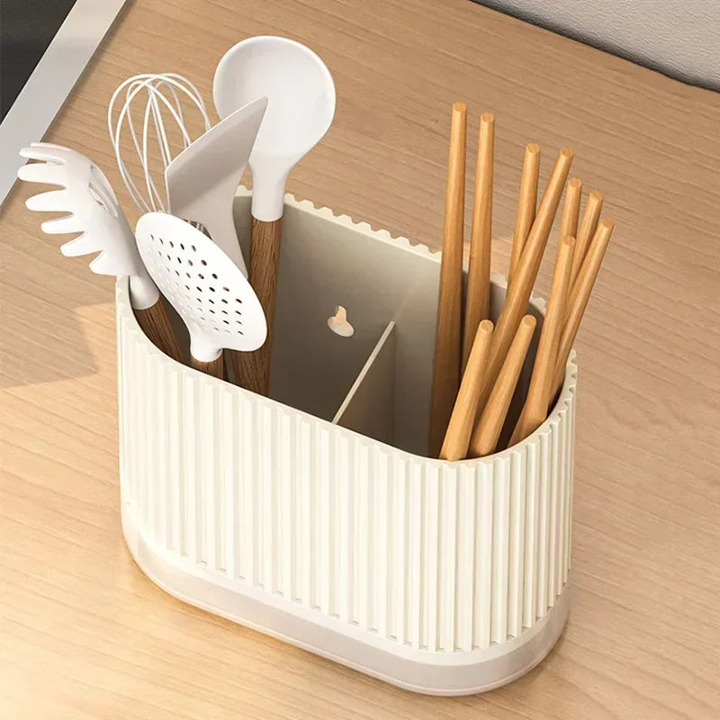 Wall Mounted Chopstick Holder Spoon Storage Rack