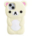 Cute Rilakkuma Bear Silicone Case for iPhone 12 13 14 15 16 17 Pro Max